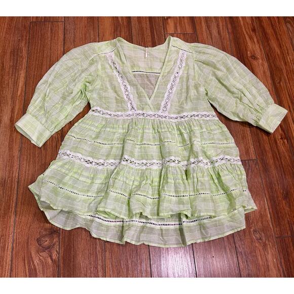 Free People Plaid Tunic size Small - Picture 1 of 7